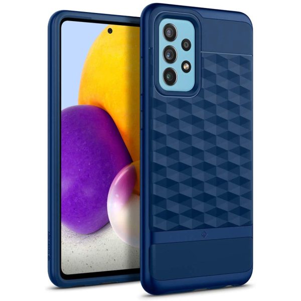 galaxy-a72-parallax-rugged-case-blue Galaxy A72 Parallax Rugged Slim Case by Caseology - Deep Blue ACS02774 - Image 1