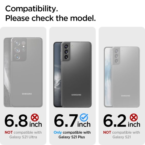 Galaxy S21 Plus EZ Fit Tempered Glass Protector 2 PACK by Spigen - AGL02537 - Image 7