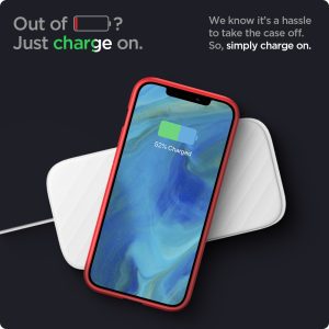 Apple iPhone 12 Pro Max Ultra Hybrid TPU + PC Case by Spigen - ACS01620 - Red - Image 3