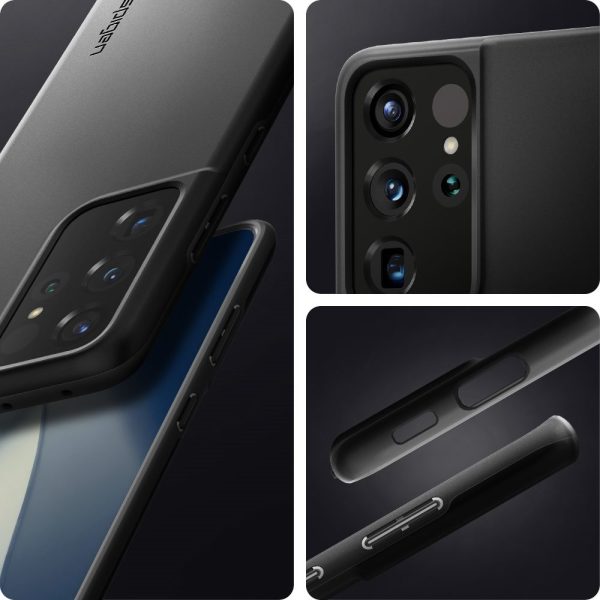 Galaxy S21 Ultra Thin Fit Case by Spigen - ACS02346 - Matte Black - Image 7