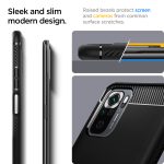 Redmi Note 10 Rugged Armor Case by Spigen Matte Black ACS02063 - Image 4