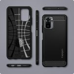 Redmi Note 10 Rugged Armor Case by Spigen Matte Black ACS02063 - Image 7
