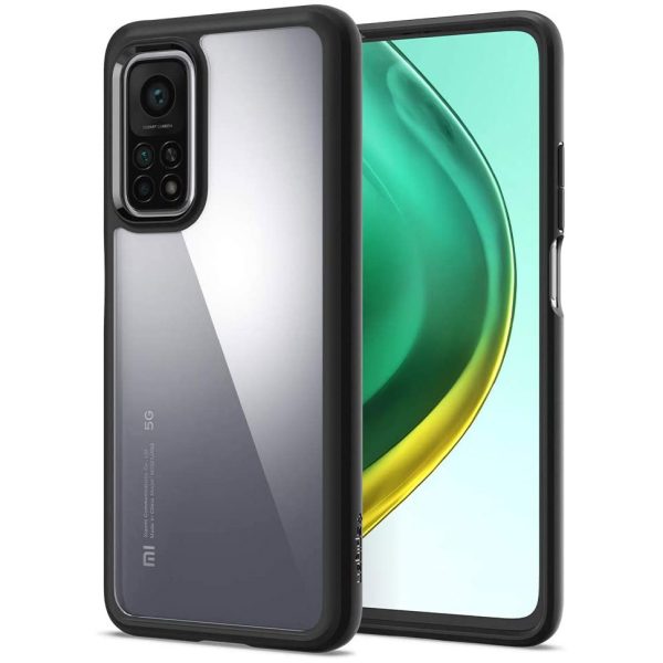 mi-10t-ultra-hybrid-matte-black Mi 10T Ultra Hybrid PC + TPU Case by Spigen Matte Black ACS02163 also for Mi 10T Pro - Image 1