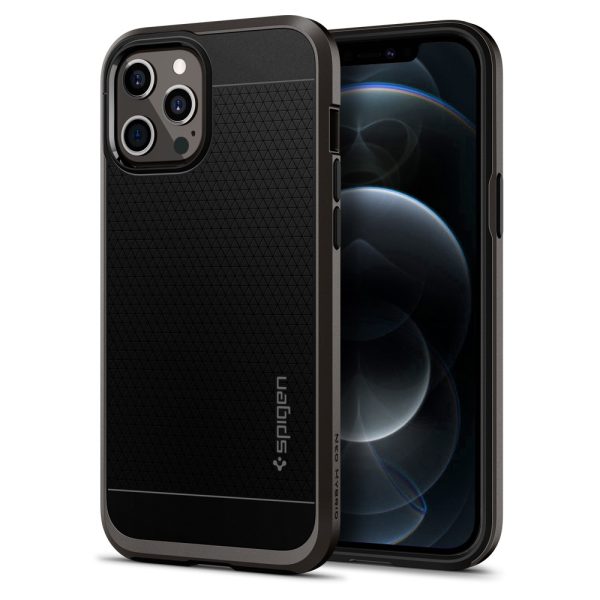 title_ip67pro_nh_02 Apple iPhone 12 Pro Max Neo Hybrid Case by Spigen - ACS01627 - Gunmetal - Image 1