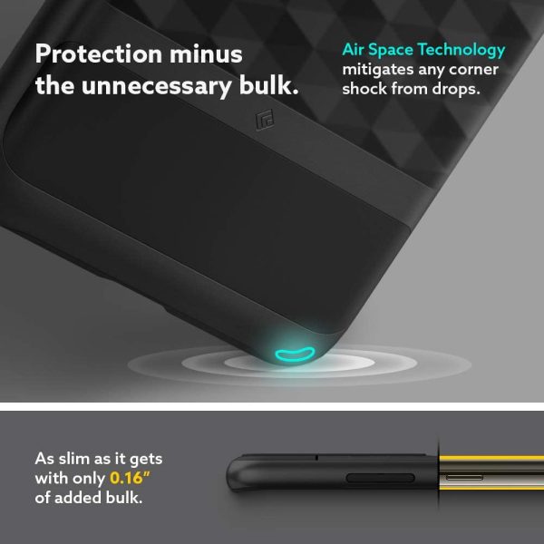 Galaxy S21 Ultra Parallax Rugged Slim Case by Caseology - Matte Black ACS02367 - Image 3