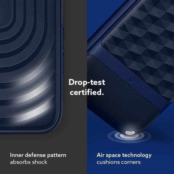 iPhone 12 Pro Max Parallax Rugged Slim Case by Caseology - Midnight Blue ACS01634 - Image 3