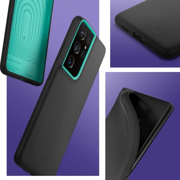 Galaxy S21 Ultra NanoPop Dual tone Liquid Silicone Case by Caseology - Prune Charcoal - ACS02517 - Image 2