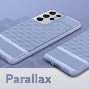 Galaxy S21 Ultra Parallax Rugged Slim Case by Caseology - Purple ish ACS02368 - Image 3