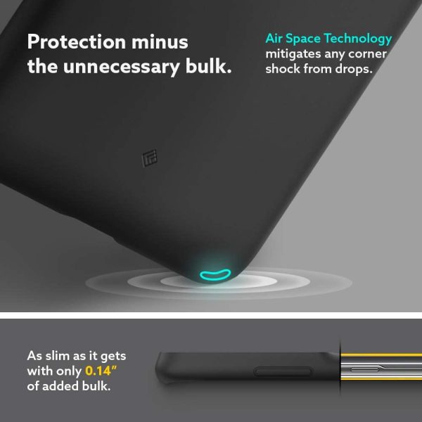 Galaxy S21 Ultra NanoPop Dual tone Liquid Silicone Case by Caseology - Prune Charcoal - ACS02517 - Image 4