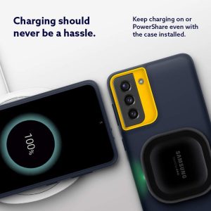 Galaxy S21 Plus NanoPop Dual tone Liquid Silicone Case by Caseology - Blueberry Navy - ACS02401 - Image 5