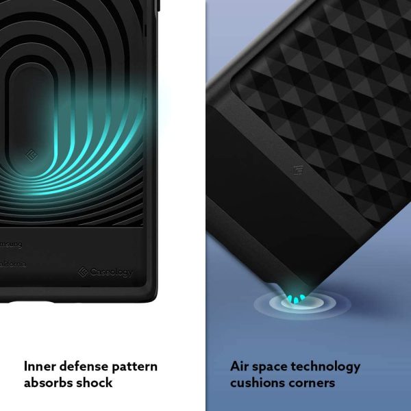 Galaxy Note 20 Ultra Parallax Rugged Slim Case by Caseology - Matte Black ACS01407 - Image 5