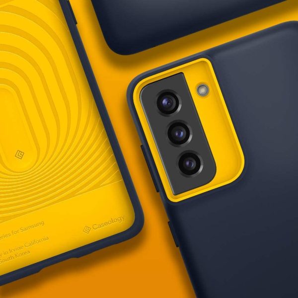 Galaxy S21 Plus NanoPop Dual tone Liquid Silicone Case by Caseology - Blueberry Navy - ACS02401 - Image 4