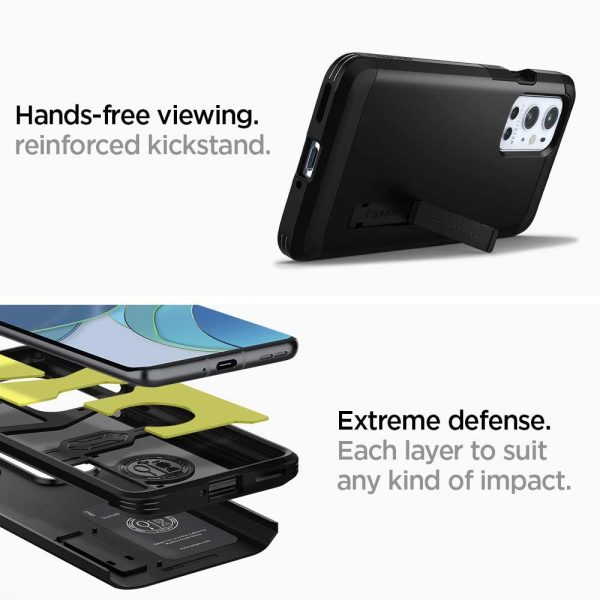 OnePlus 9 Pro Case Tough Armor Black by Spigen ACS02683 - Image 3