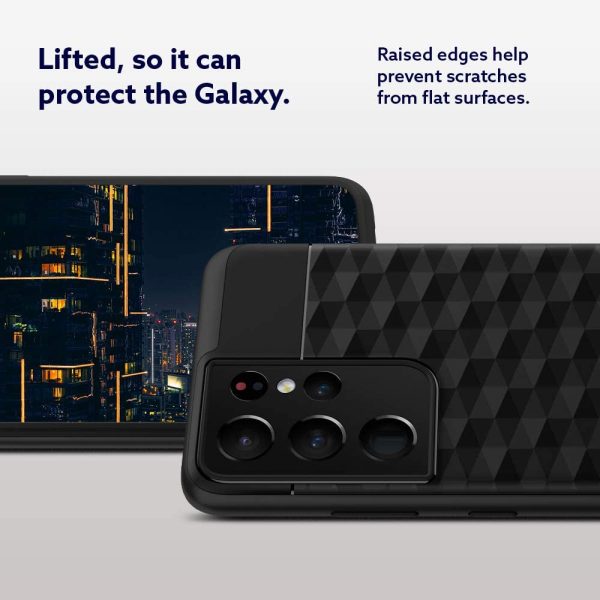 Galaxy S21 Ultra Parallax Rugged Slim Case by Caseology - Matte Black ACS02367 - Image 6