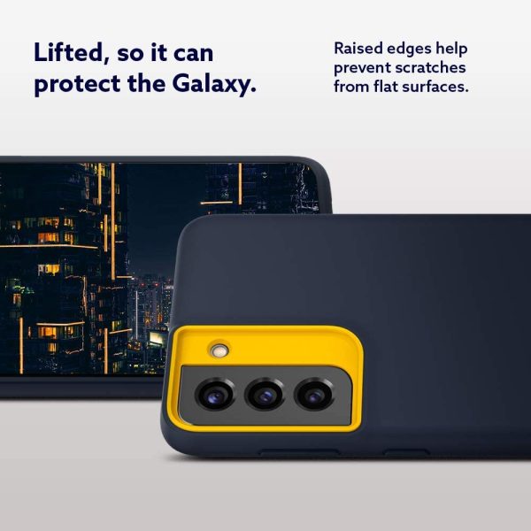 Galaxy S21 Plus NanoPop Dual tone Liquid Silicone Case by Caseology - Blueberry Navy - ACS02401 - Image 6