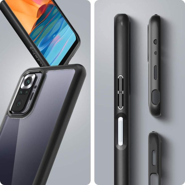 Redmi Note 10 Pro Ultra Hybrid Case by Spigen Matte Black ACS02845 - Image 7
