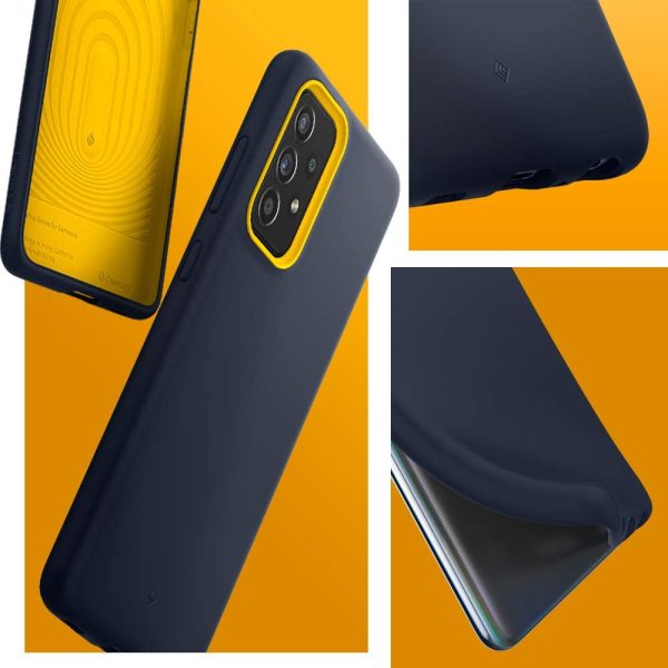 Galaxy A52s 5G / A52 NanoPop Dual tone Liquid Silicone Case by Caseology - Blueberry Navy - ACS02772 - Image 4