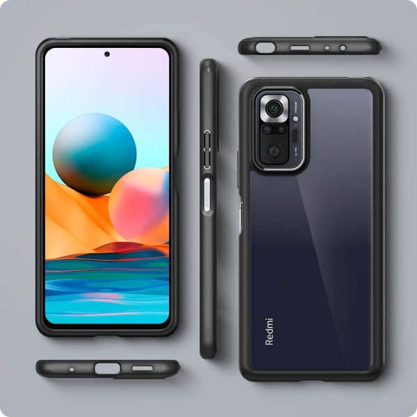 Redmi Note 10 Pro Ultra Hybrid Case by Spigen Matte Black ACS02845 - Image 4