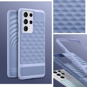 Galaxy S21 Ultra Parallax Rugged Slim Case by Caseology - Purple ish ACS02368 - Image 7