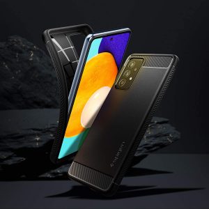 Galaxy A52s 5G / A52 Rugged Armor Case by Spigen Matte Black ACS02315 - Image 2