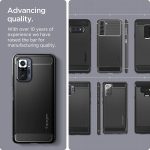 Redmi Note 10 Pro Rugged Armor Case by Spigen Matte Black ACS02844 - Image 8