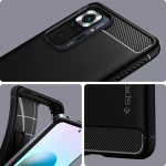 Redmi Note 10 Pro Rugged Armor Case by Spigen Matte Black ACS02844 - Image 6