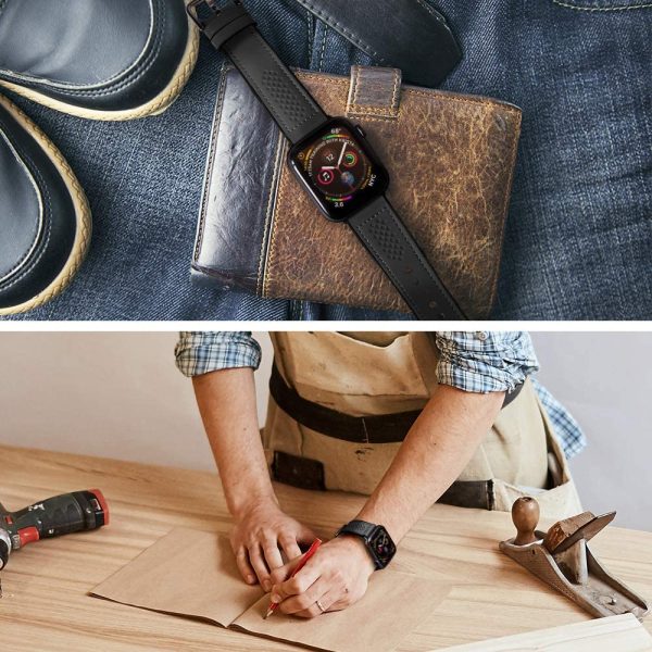 Apple Watch Band for 45mm / 44mm / 42mm Retro Fit by Spigen for Models 7/6/SE/5/4/3/2/1 - Black - 062MP25079 - Image 4