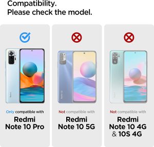 Redmi Note 10 Pro Rugged Armor Case by Spigen Matte Black ACS02844 - Image 7