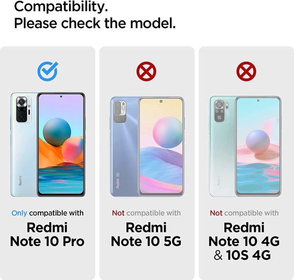 Redmi Note 10 Pro Rugged Armor Case by Spigen Matte Black ACS02844 - Image 7