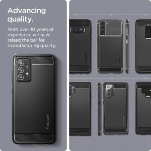 Galaxy A52s 5G / A52 Rugged Armor Case by Spigen Matte Black ACS02315 - Image 6