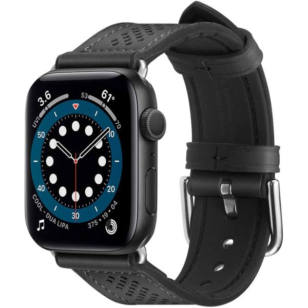 Apple Watch Band for 45mm / 44mm / 42mm Retro Fit by Spigen for Models 7/6/SE/5/4/3/2/1 - Black - 062MP25079 - Image 1