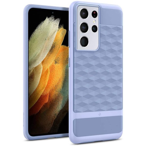 Galaxy S21 Ultra Parallax Rugged Slim Case by Caseology - Purple ish ACS02368 - Image 1