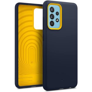 Galaxy A52s 5G / A52 NanoPop Dual tone Liquid Silicone Case by Caseology - Blueberry Navy - ACS02772
