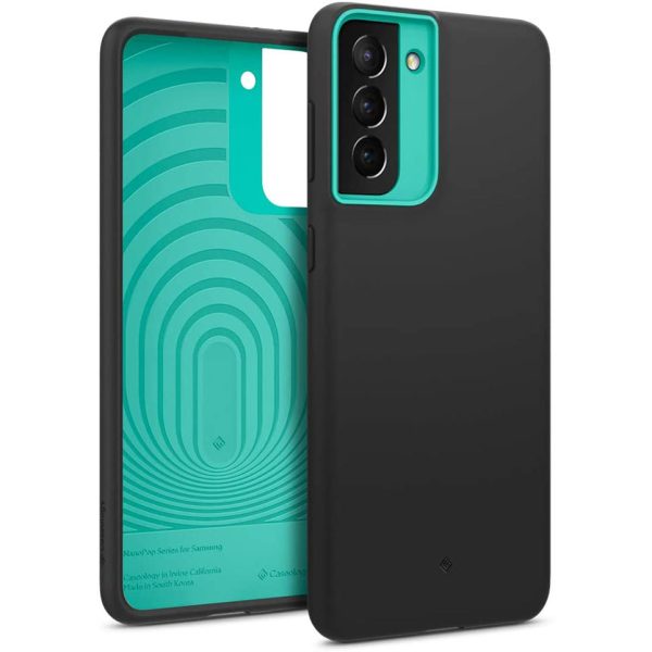 galaxy-s21-plus-nanopop-prune-charcoal-caseology Galaxy S21 Plus NanoPop Dual tone Liquid Silicone Case by Caseology - Prune Charcoal - ACS02400 - Image 1