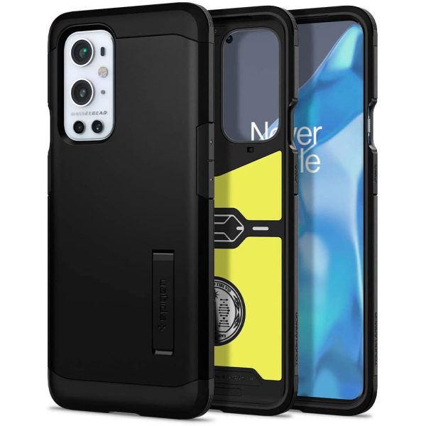OnePlus 9 Pro Case Tough Armor Black by Spigen ACS02683 - Image 1