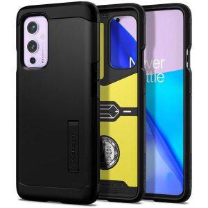 OnePlus 9 Case Tough Armor Black by Spigen ACS02686