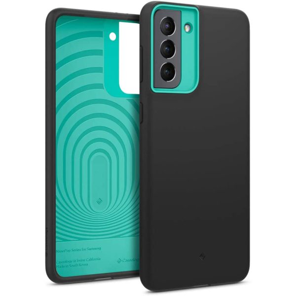 5109gzD8M+L._AC_SL1000_ Galaxy S21 NanoPop Dual tone Liquid Silicone Case by Caseology - Prune Charcoal - ACS02433 - Image 1