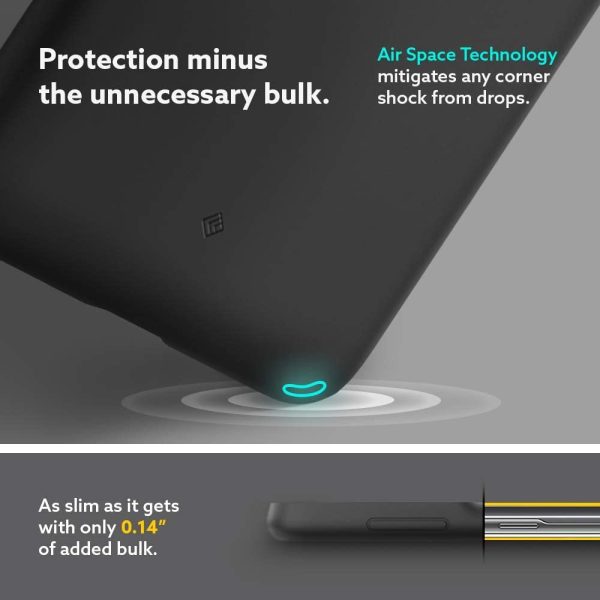 Galaxy S21 NanoPop Dual tone Liquid Silicone Case by Caseology - Prune Charcoal - ACS02433 - Image 8