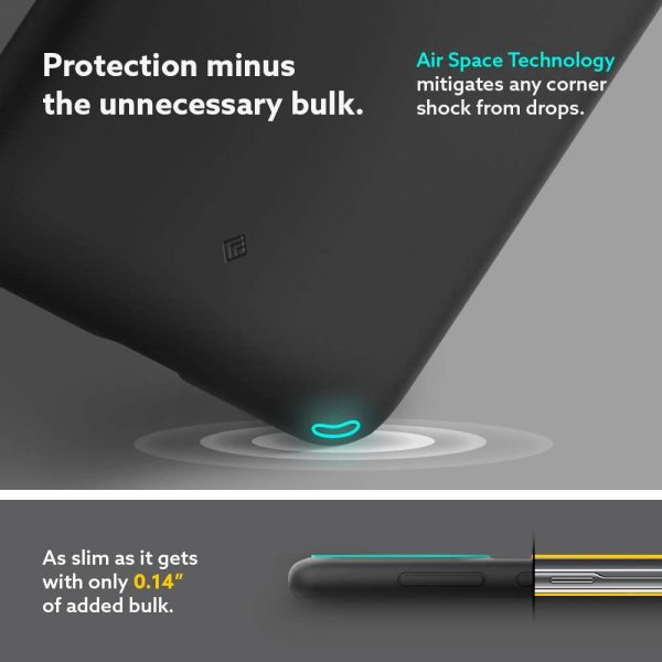 Galaxy A52s 5G / A52 NanoPop Dual tone Liquid Silicone Case by Caseology - Prune Charcoal - ACS02773 - Image 5