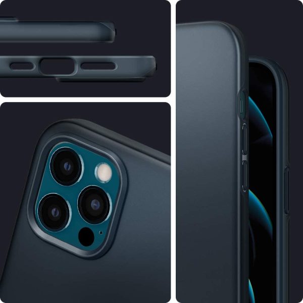 Apple iPhone 12 Pro Max Thin Fit Case by Spigen - ACS02293 - Metal Slate - Image 2