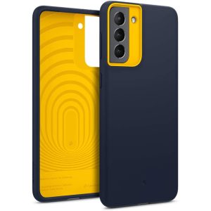 Galaxy S21 NanoPop Dual tone Liquid Silicone Case by Caseology - Blueberry Navy ACS02434