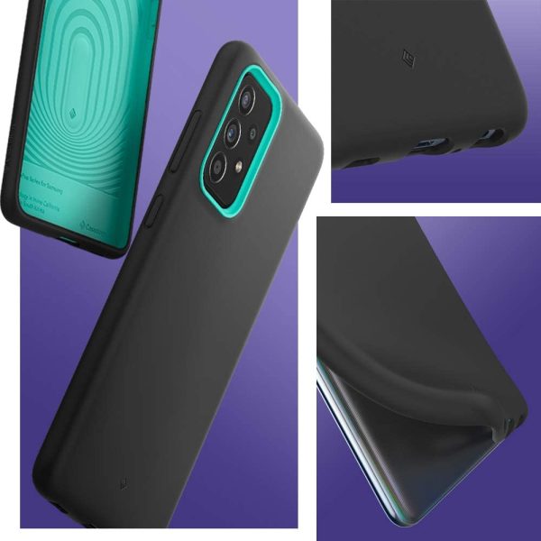Galaxy A52s 5G / A52 NanoPop Dual tone Liquid Silicone Case by Caseology - Prune Charcoal - ACS02773 - Image 4