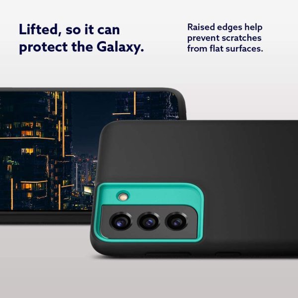 Galaxy S21 NanoPop Dual tone Liquid Silicone Case by Caseology - Prune Charcoal - ACS02433 - Image 3