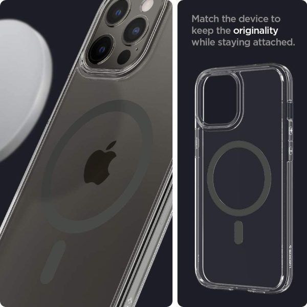 61JYHz4oOKL._AC_SL1000_ Apple iPhone 12 Pro Max Ultra Hybrid Mag Case by Spigen - ACS02623 - Graphite - Image 2