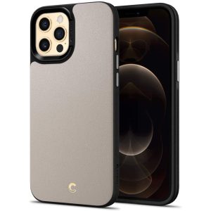 Apple iPhone 12 / 12 Pro Leather Brick by CYRILL Spigen - ACS01734 - Stone