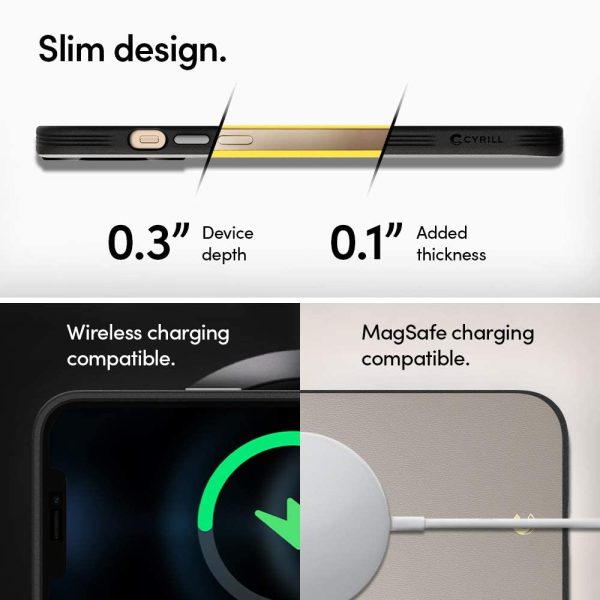 61NQn+xsCZL._AC_SL1000_ Apple iPhone 12 / 12 Pro Leather Brick by CYRILL Spigen - ACS01734 - Stone - Image 3