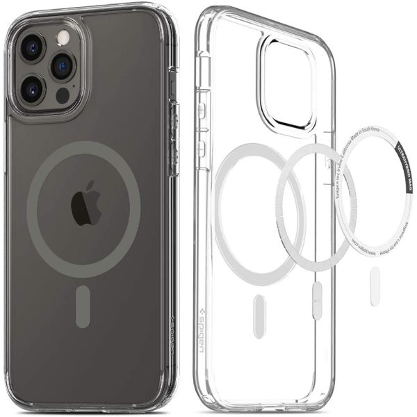 61OC97+tkAL._AC_SL1000_ Apple iPhone 12 Pro Max Ultra Hybrid Mag Case by Spigen - ACS02623 - Graphite - Image 1