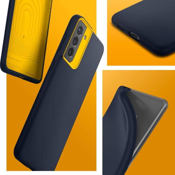 61WTUO6--UL._AC_SL1000_ Galaxy S21 NanoPop Dual tone Liquid Silicone Case by Caseology - Blueberry Navy ACS02434 - Image 2