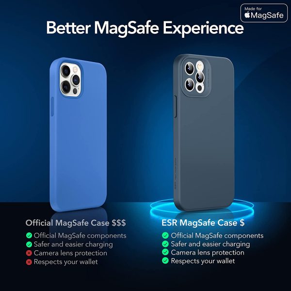 Apple iPhone 12 Pro MagSafe Cloud Super Soft Case by ESR - Deep Navy Blue - Image 4