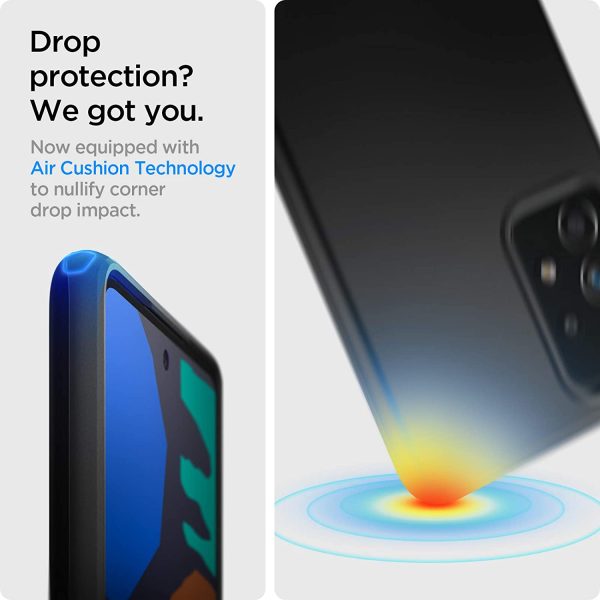 Galaxy A52s 5G / A52 Thin Fit Slim Case by Spigen Matte Black ACS02314 - Image 7